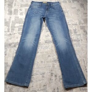Wrangler 20X Style 42 Vintage Boot‎ Blue Denim Stitching Jeans Men's Sz 30x32